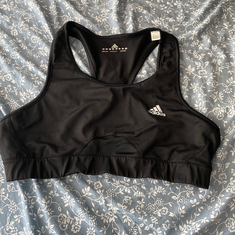 Black Adidas sports bra